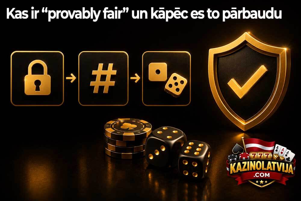 Provably fair sistēma kripto kazino